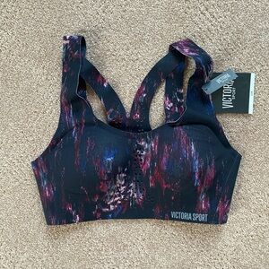 Victoria's Secret Black and Multicolor Sports Bra